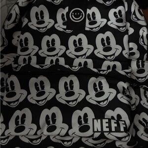 Neff Black and White Mickey Mouse Backpack